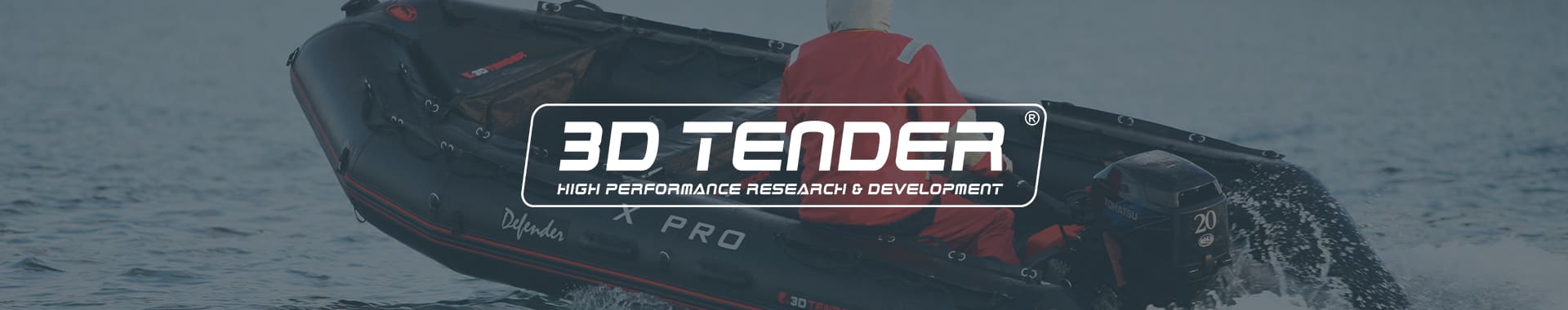 Bannière avec logo 3D Tender