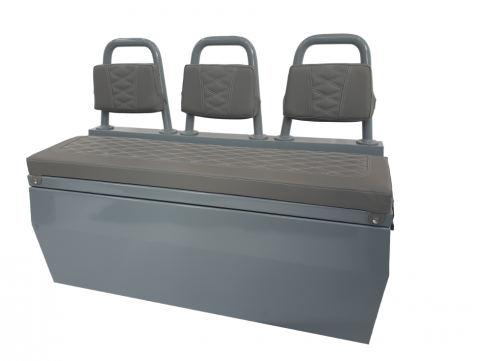Banquette Alu triple Stealth 