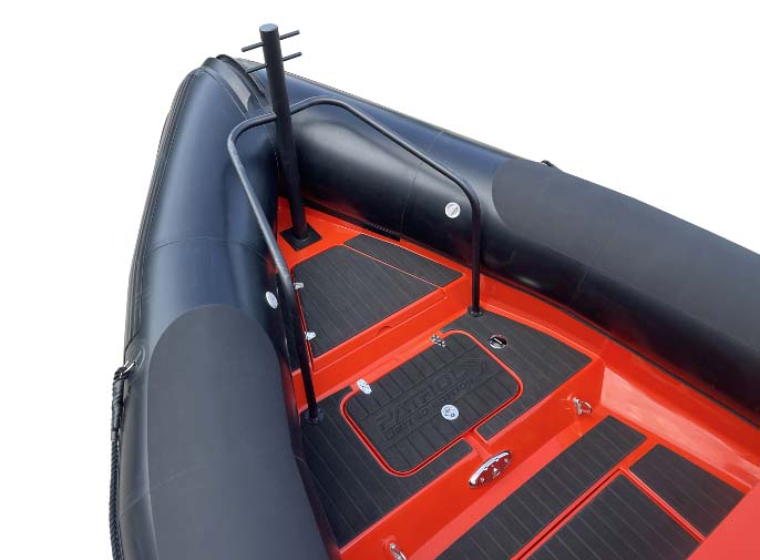 Garde-Corps Patrol 860 Avec Bite D'amarrage Black (A11)